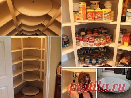 DIY Lazy Susan Pantry Makeover - A lazy Susan is a turntable or rotating tray that is placed on a table or countertop to help with moving food around for easy access. Last time we shared Turntable Trays Shoe Storage Rack-Lazy Susann Style, this time we will share you another DIY–Lazy Susan Pantry Makeover. You may have clutter around your kitchen