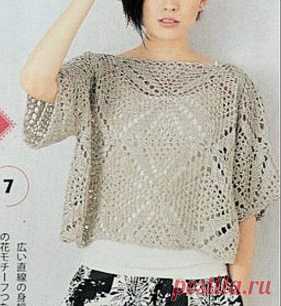 Вязание крючком из квадратных мотивов