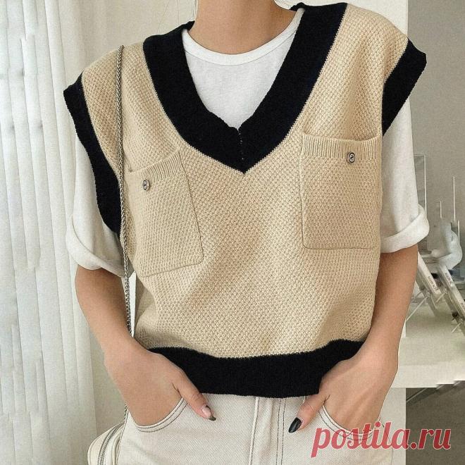 Вязаная безрукавка — тренд сезона, который свяжет даже новичок: 9 актуальных моделей | Вяжем вместе! | Дзен
