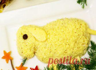 Уникальный новогодний салат Овечка