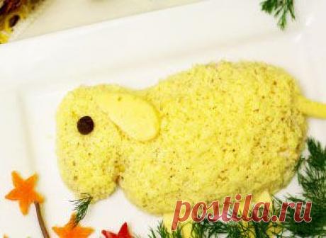 Уникальный новогодний салат Овечка