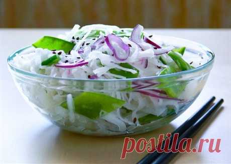 Салат из дайкона рецепт – японская кухня, вегетарианская еда: салаты