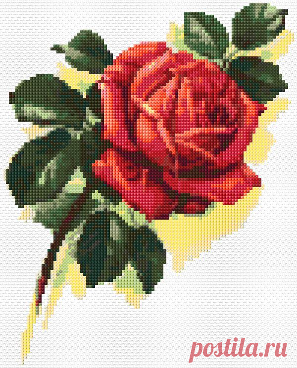 Cross Stitch | Rose xstitch Chart | Design