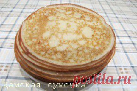 Заварные блинчики на кефире | Дамская Сумочка