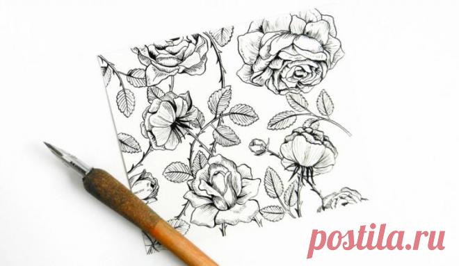 Как нарисовать розы акварелью - пошаговый урок