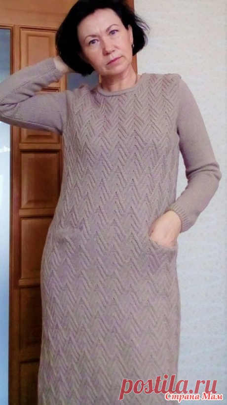 Платье спицами - Вязание - Страна Мам