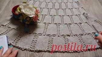 Простая юбка крючком.