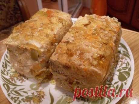 Домашняя ветчина из курицы в желе