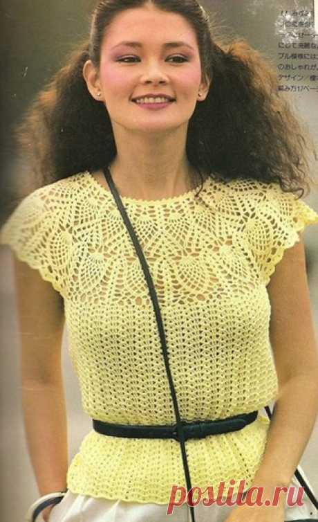 Летняя ажурная кофточка
