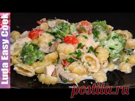 БЫСТРЫЙ УЖИН для МУЖА НА СКОРУЮ РУКУ с МЯСОМ СЫТНЫЙ УЖИН | Creamy Chicken &amp; Broccoli Gnocchi