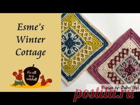 Esme's Winter Cottage - Crochet Square