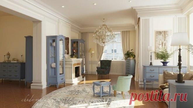 Широкий комод синий классический 8 выдвижных ящиков купить по цене 78 000 руб. в Москве — интернет магазин chudo-magazin.ru