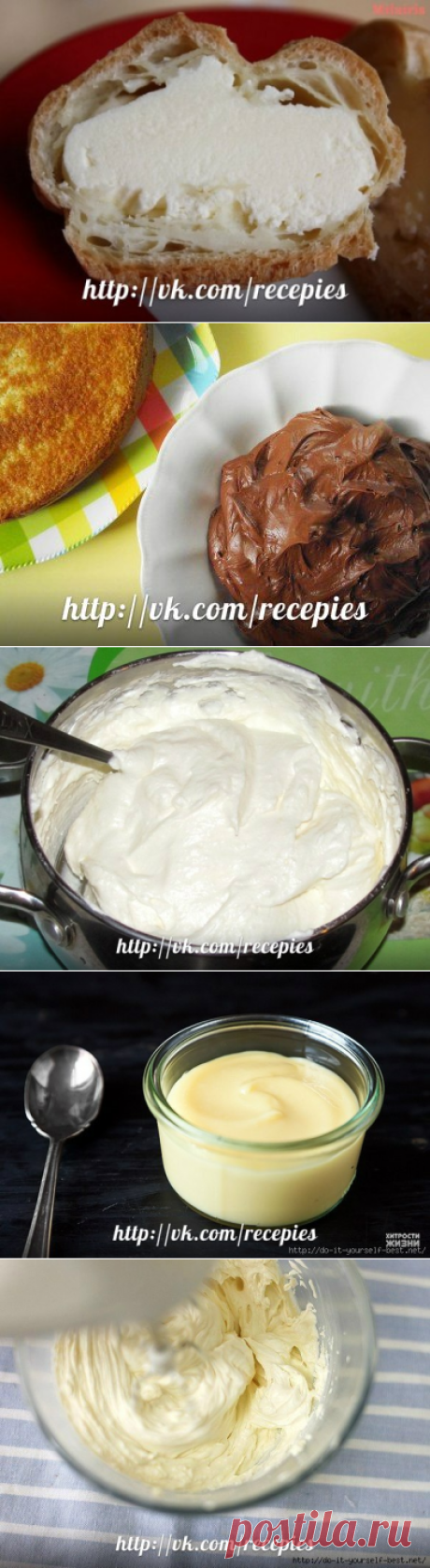 Простые и вкусные кремы для тортов