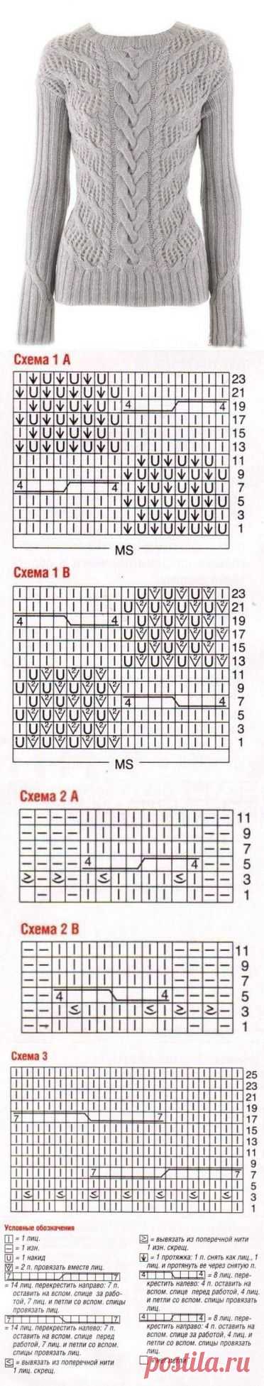 Пуловер | Все о рукоделии: схемы, мастер классы, идеи на сайте labhousehold.com