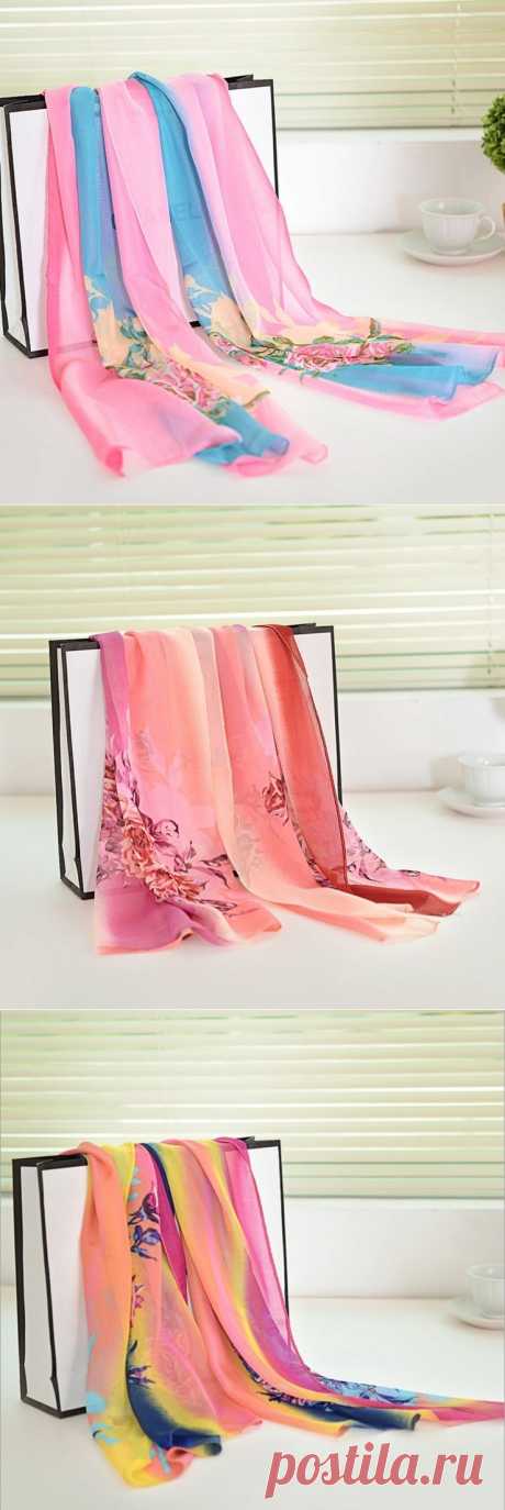 Aliexpress.com : Buy 2015 New Casual Peony Floral Scarf Women Gradual Chiffon Silk Wrap Foulard Long Soft Female Scarves Brief Beach Towel from Reliable towel clip suppliers on The perfect pair | Alibaba Group