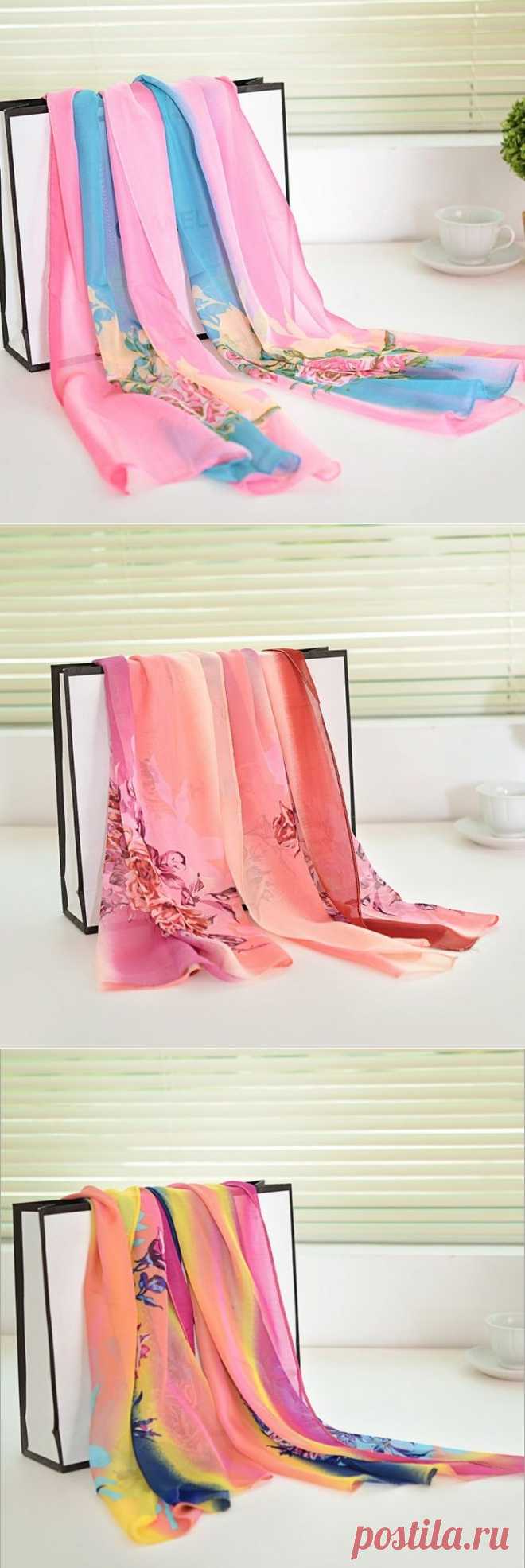 Aliexpress.com : Buy 2015 New Casual Peony Floral Scarf Women Gradual Chiffon Silk Wrap Foulard Long Soft Female Scarves Brief Beach Towel from Reliable towel clip suppliers on The perfect pair | Alibaba Group