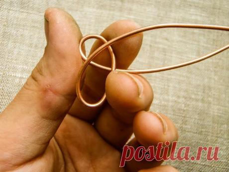 Украшения из медной проволоки своими руками: кулон-ключик