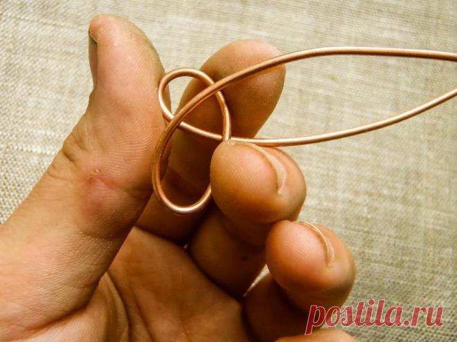 Украшения из медной проволоки своими руками: кулон-ключик