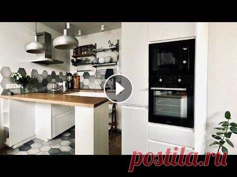 Удачный дизайн и планировка. Обзор новой кухни 14м2 рум тур Обзор моей новой кухни из икея. Кухонный гарнитур в точности такой же, как и был на старой квартире. Открытые полки, белый фасад, встроенная техника. ...