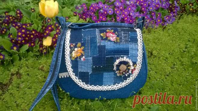 Купить Сумочка джинсовая женская Country в интернет магазине на Ярмарке Мастеров Купить или заказать Сумочка джинсовая женская Country в интернет магазине на Ярмарке Мастеров. С доставкой по России и СНГ. Срок изготовления: 2 недели. Материалы: Джинсовая ткань, джинс, хлопок 100%,…. Размер: 21х28х8