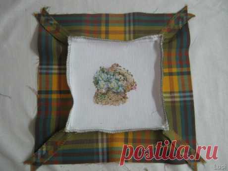 Подушечка с вышивкой! МК