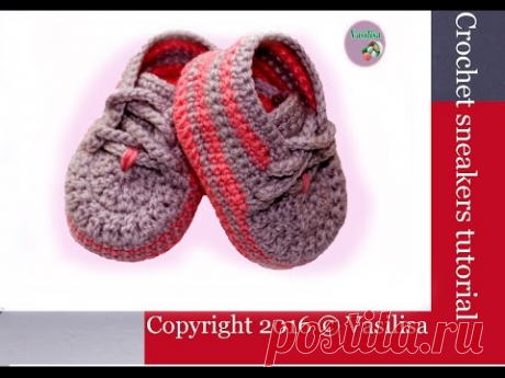 DIY baby booties Crochet //Vasilisa - YouTube