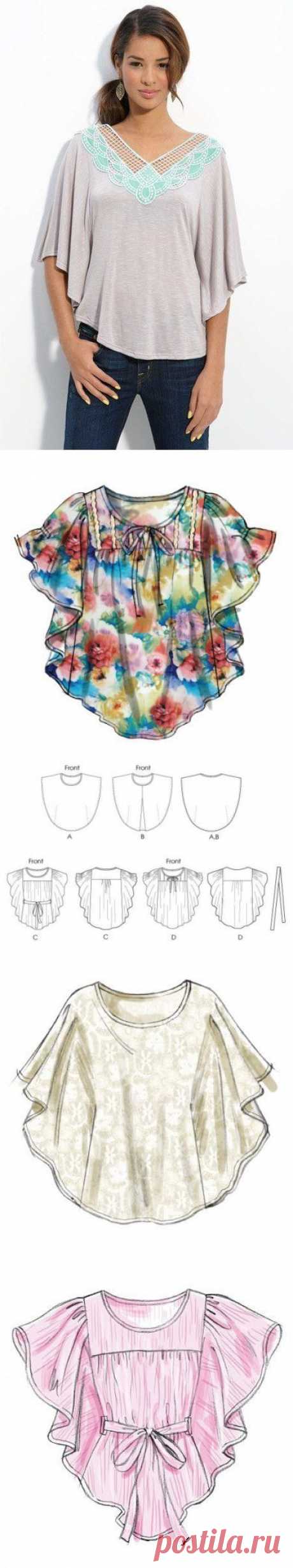Простая выкройка летней туники | Дамские хитрости