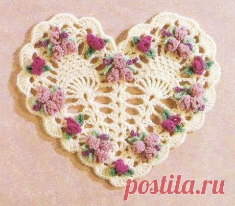 Вязаные сердечки (Вязание крючком) | Журнал Вдохновение Рукодельницы