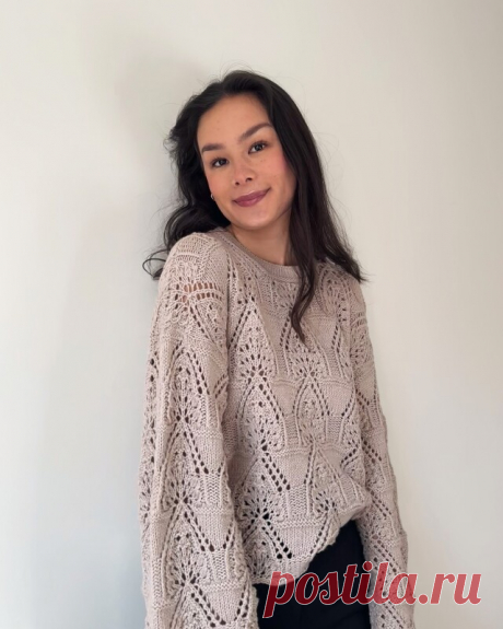 Красивый ажурный пуловер... Madeleine Sweater by Pernille Larsen