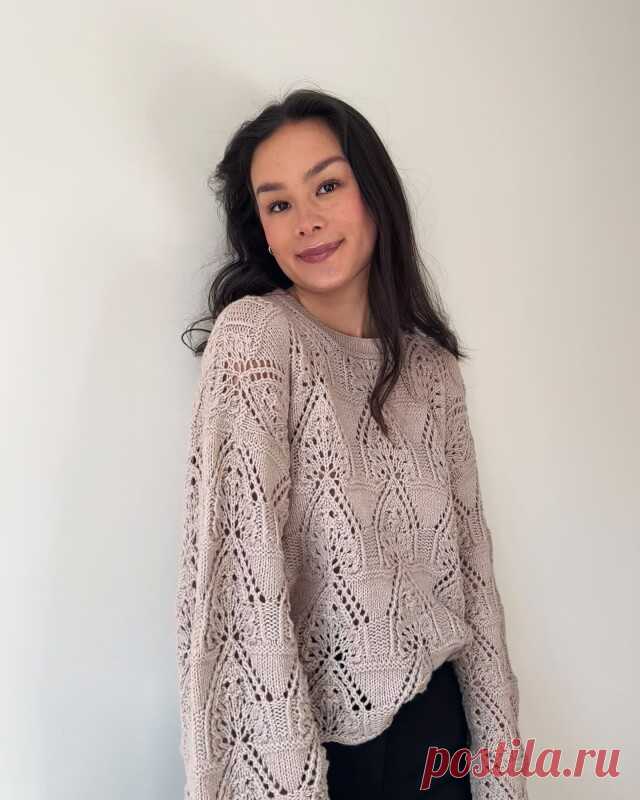 Красивый ажурный пуловер... Madeleine Sweater by Pernille Larsen