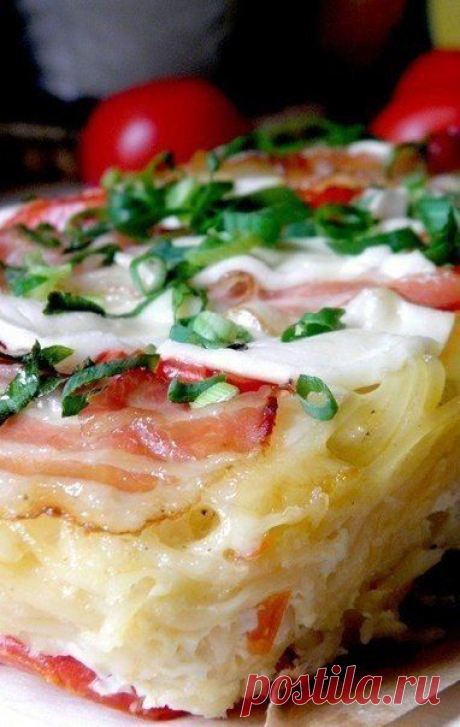Пирог из спагетти | Банк кулинарных рецептов