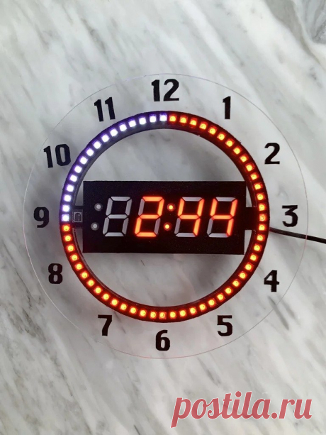 7-сегментные часы NeoPixel с таймером обратного отсчета и управлением с пульта Из этой статьи мы с вами узнаем, как сделать 7-сегментные неопиксельные часы с таймером обратного отсчета. Часы изготавливались под конкретную задачу, а именно в подарок родителям. Родители мастера занимаются фитнесом и зачастую им нужен таймер для отслеживания времени тренировки. Такой таймер есть