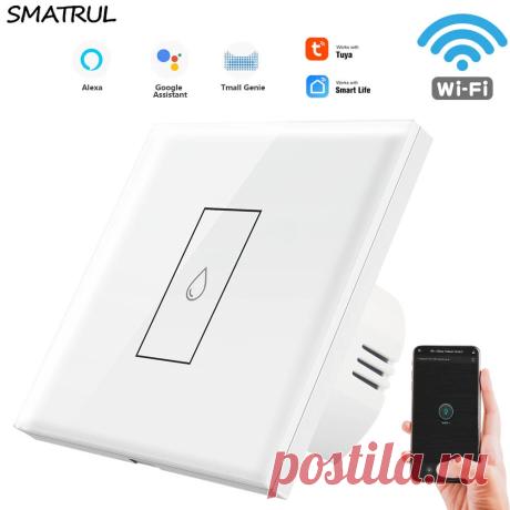 SMATRUL 86 Type WIFI Water Heater Switch Touch Switch Zero Fire Tuya APP Timing - US$18.99