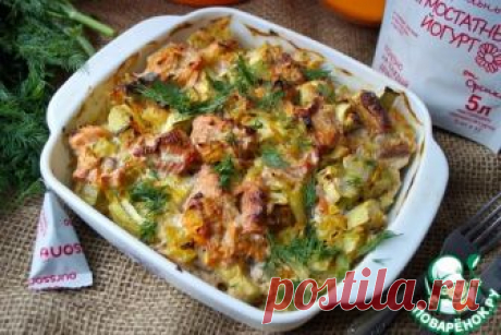 Горбуша с овощами – кулинарный рецепт
