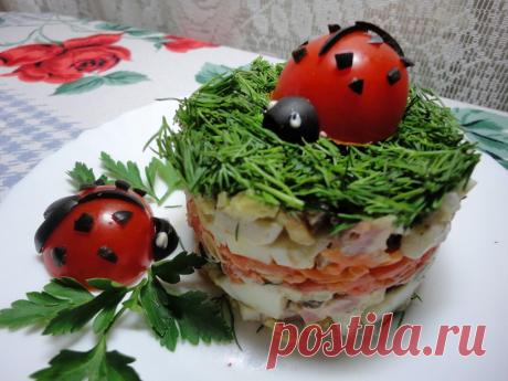 Салат Божья Коровка