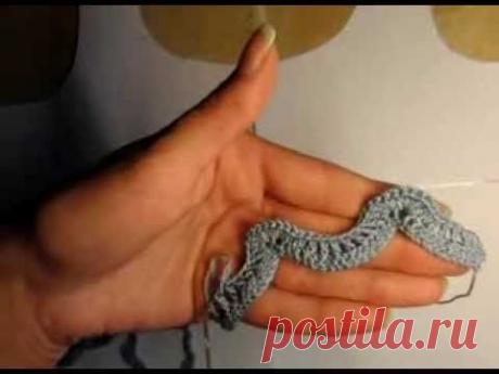 1  Как связать ажурный топ, основа, выкройка, набор петель, 1 ряд