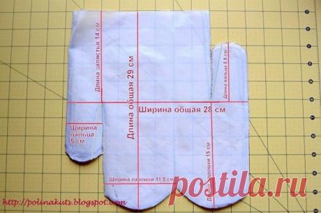 Варежки крючком на флисовой подкладке