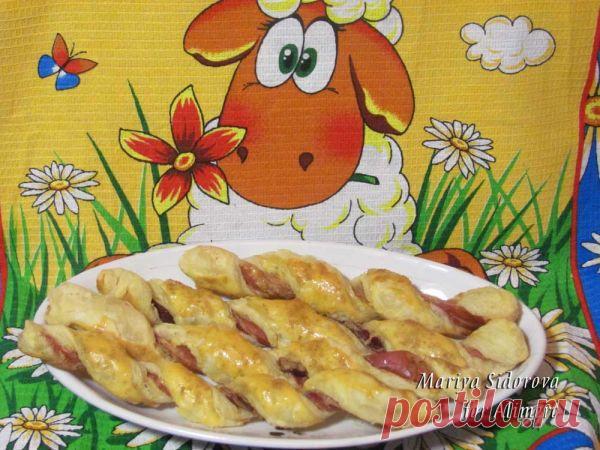 Слоеные спиральки с копченым мясом | Ваши любимые рецепты