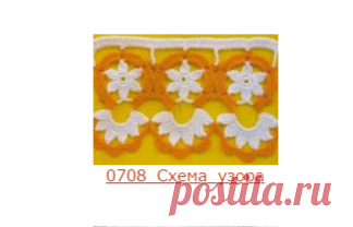 Копилка узоров - Крючком: кайма