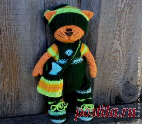 Купить Мотя ( Митрофан) - оранжевый, игрушка ручной работы, игрушка в подарок, игрушка из шерсти