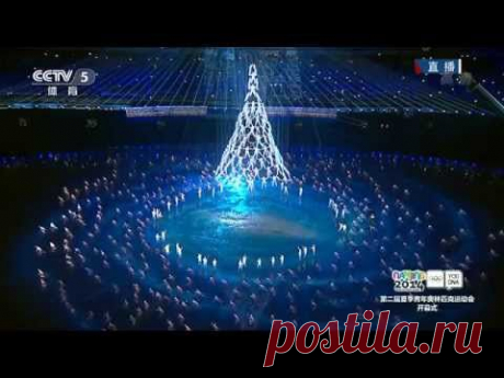 ▶ 2014青年奥运会！青奥会开幕式 500人空中起舞 [超清] - YouTube