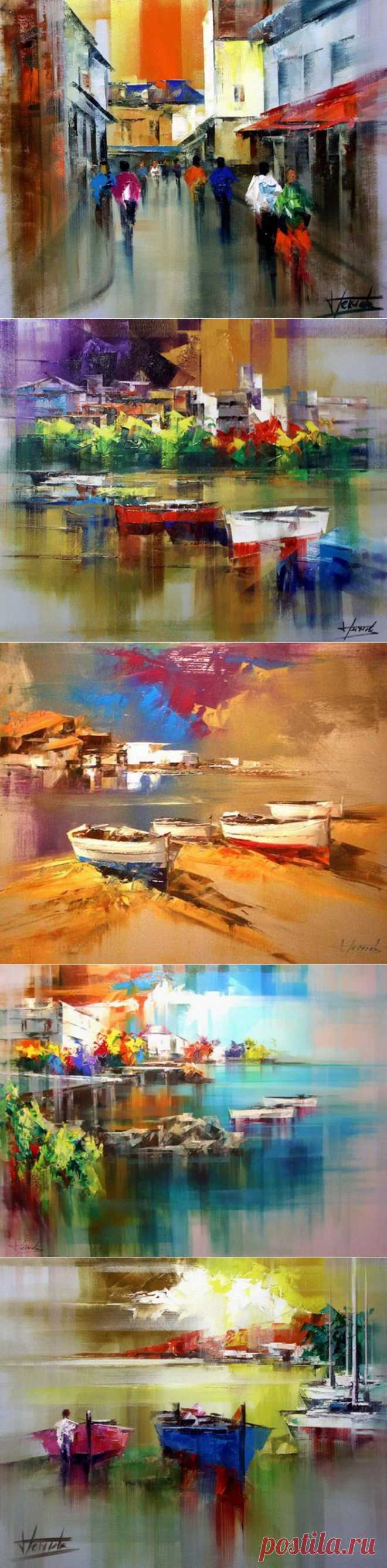 Силуэтная магия картин Хосепа Тейсидо (Josep Teixido)