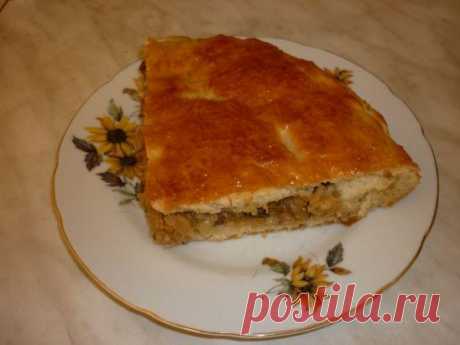 Пирог с капустой и грибами. Базовый рецепт &quot;Тесто, как пух&quot; | Четыре вкуса