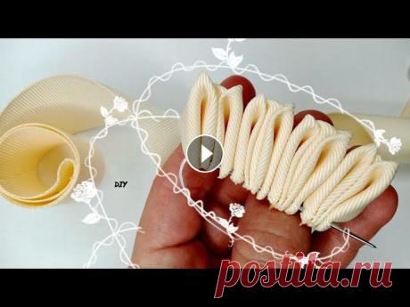 Посмотрите какая КРАСОТА????Резинки/Украшение  из репсовой ленты КАНЗАШИ????DIY|BOW|laço???????? Привет, сегодня покажу как сделать украшение канзаши???? из репсовой ленты 4 см своими руками для малышки))))???????? С Любовью)))???? #Kanzashi​​​​ #...