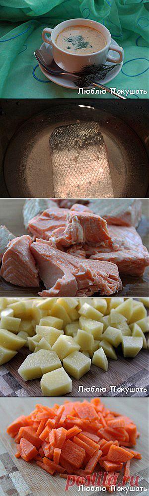 Норвежский рыбный суп-уха из семги или форели со сливками | Люблю Покушать