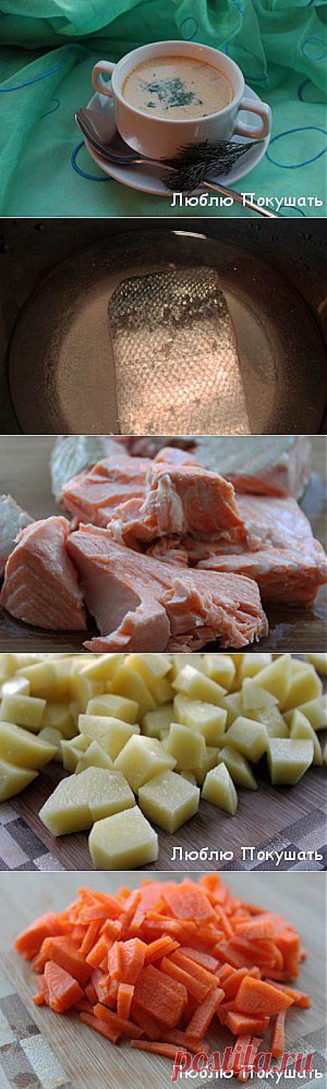 Норвежский рыбный суп-уха из семги или форели со сливками | Люблю Покушать