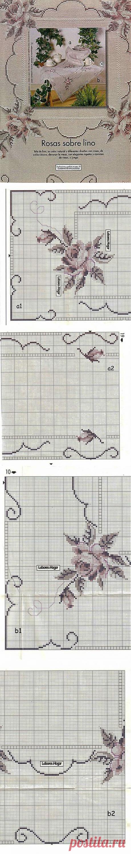 Вышивка /дорожка, скатерть/: Дневник группы &quot;Клуб рукоделия&quot; - Страна Мам