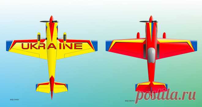 Дизайн схемы окраски самолета GENPRO производства венгерской компании Genevation aircraft.
