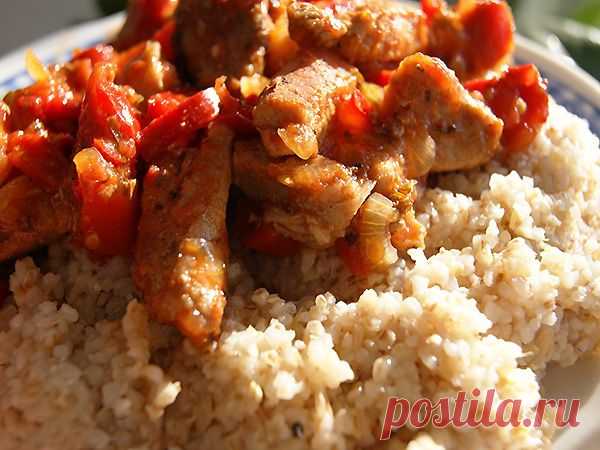 Каша перловая рассыпчатая с мясом