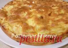 Заливной пирог к ужину с вкусной начинкой